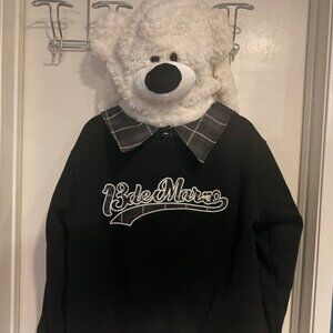 13DE MARZO Bear Zip Fuzzy Hoodie Size S
